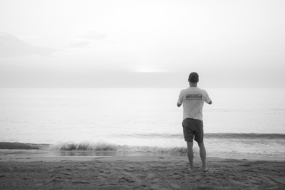 Solitary Reflection on the Shoreline