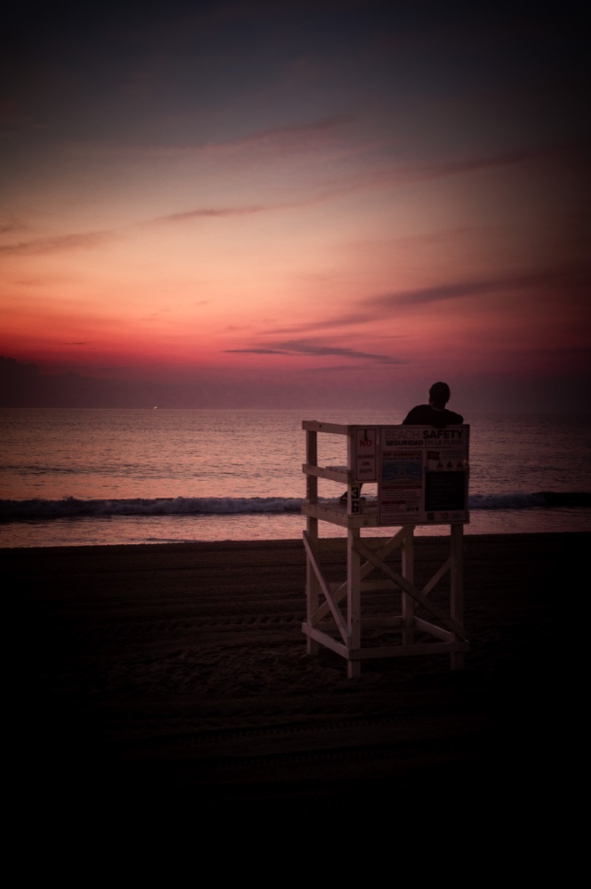 Lifeguard Stand at Twilight