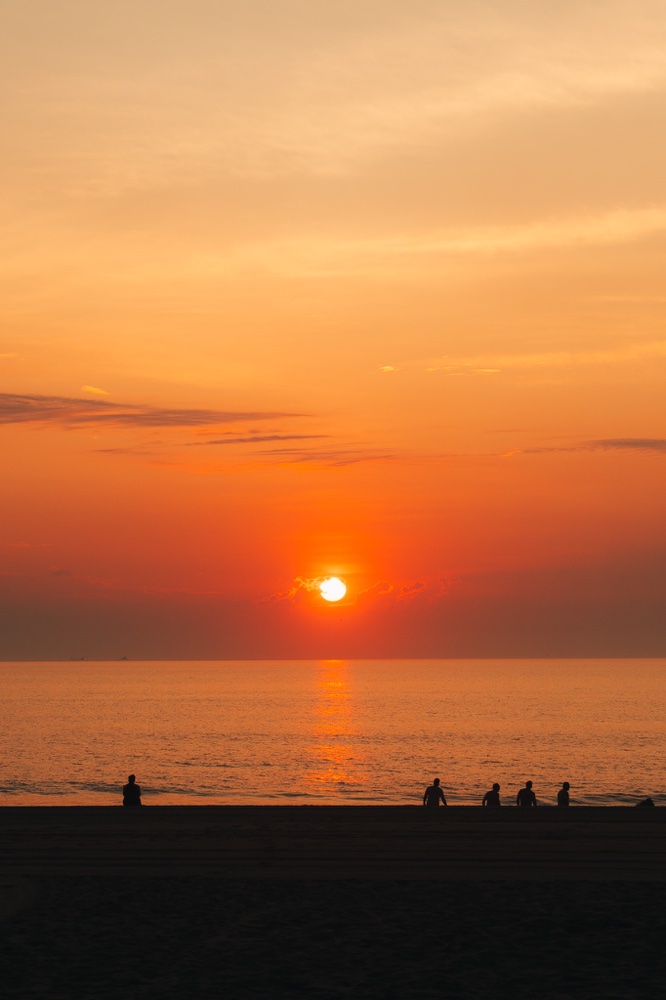 Sunrise Observers on the Coast